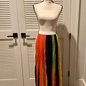 J. Crew Colorful Striped Maxi Skirt